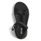 Sandàlies planes Skechers slip-ins: GO WALK flex sandal-illuminate negres - Querol online