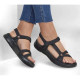 Sandalias planas Skechers go walk flex negras - Querol online