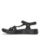 Sandalias planas Skechers go walk flex negras - Querol online