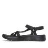 Sandàlies planes Skechers go walk flex negres