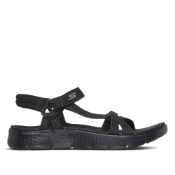 Sandalias planas Skechers go walk flex negras - Querol online