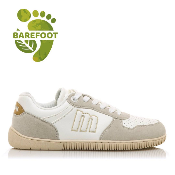Zapatillas urban Mustang free aria blancas y beige barefoot - Querol online