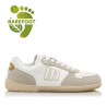 Zapatillas urban Mustang free aria blancas y beige barefoot