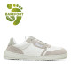 Zapatillas urban Mustang free alask blanco roto y girses de piel barefoot - Querol online