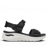 Sandàlies falca Skechers arch fit 2.0 negres amb sola blanca