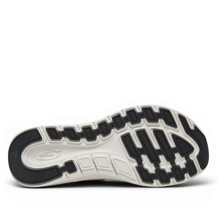 Sandàlies falca Skechers arch fit 2.0 negres amb sola blanca - Querol online