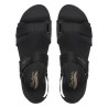 Sandalias cuña Skechers arch fit 2.0 negras con suela blanca