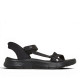 Sandalias planas Skechers slip-ins: GO WALK flex sandal-illuminate negras - Querol online