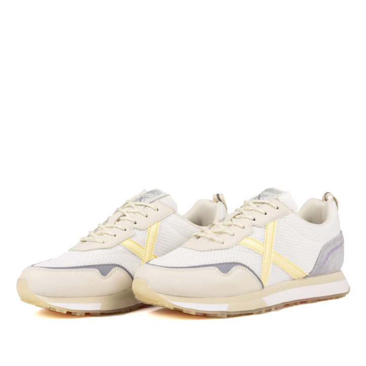 Zapatillas urban Munich next 20 blanca y crema - Querol online