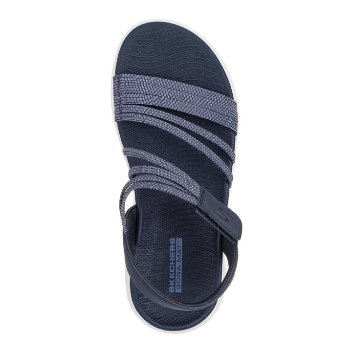 Sandàlies planes Skechers GO WALK flex blau marí - Querol online