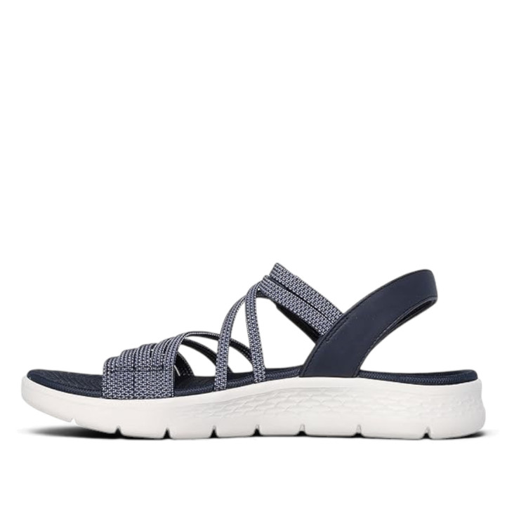 Sandàlies planes Skechers GO WALK flex blau marí - Querol online
