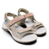 Sandàlies planes Imac tons rosats estil esportiu amb triple tancament de velcro
