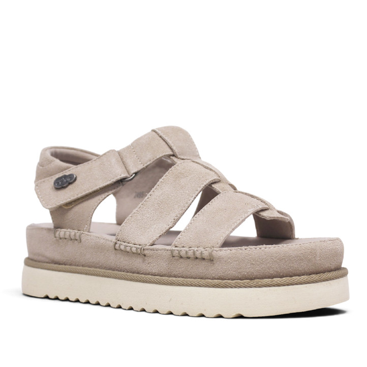 Sandàlies plataformes Querol gel estil sandalia de riu amb tancament de velcro - Querol online