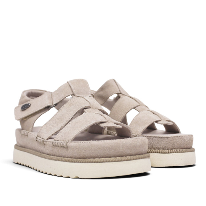 Sandàlies plataformes Querol gel estil sandalia de riu amb tancament de velcro - Querol online