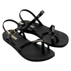 CHANCLAS DE MUJER IPANEMA FASHION SAND VIII  FEM BLACK/GOLD BLACK - Querol online