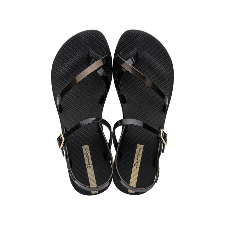 CHANCLAS DE MUJER IPANEMA FASHION SAND VIII  FEM BLACK/GOLD BLACK - Querol online
