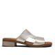 Sandàlies planes Redlove rika daurades amb tall geomètric - Querol online