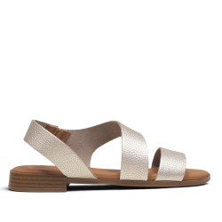 Sandalias planas Redlove nao doradas sin hebillas - Querol online