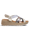 Sandalias cuña Redlove yuna metalizadas en diferentes tonos