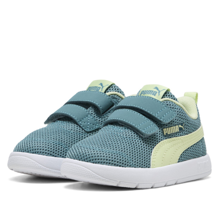 Sabatilles esport Puma courtflex green amb pastel yellow - Querol online