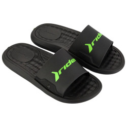 CHANCLAS DE HOMBRE RIDER STEP SLIDE AD BLACK/GREEN - Querol online