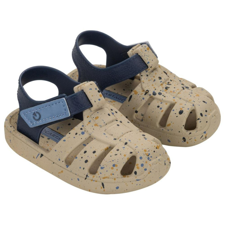 CHANCLAS DE UNISEX CARTAGO OSLO SAND BABY BEIGE/BLUE - Querol online