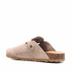 Zuecos Owel sicilia beige con hebilla lateral tipo bio - Querol online