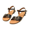Sandalias planas Mustang free cleo moka con hebilla metálica barefoot