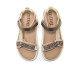 Sandalias planas Mustang sunny beige con detalles champange estilo outdoor - Querol online
