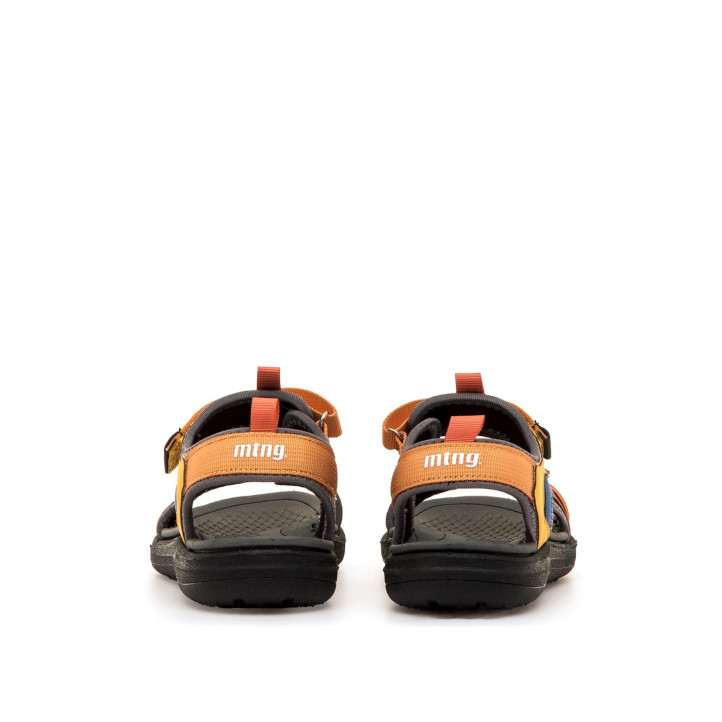 sandalias Mustang treck con detalles naranjas, amarillos y azules - Querol online