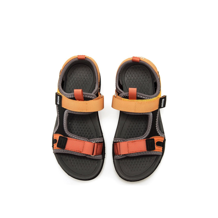 sandalias Mustang treck con detalles naranjas, amarillos y azules - Querol online