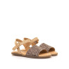 sandàlies Mustang free beix amb estampat de llunes barefoot
