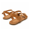 Sandalias planas Mustang free cleo cuero con hebilla metálica barefoot