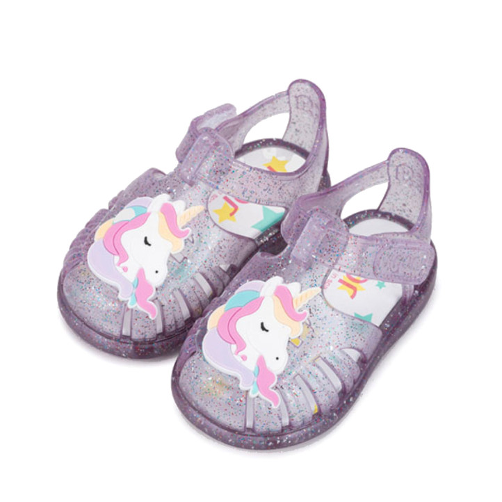 Chanclas Igor malva multi glittter unicornio - Querol online