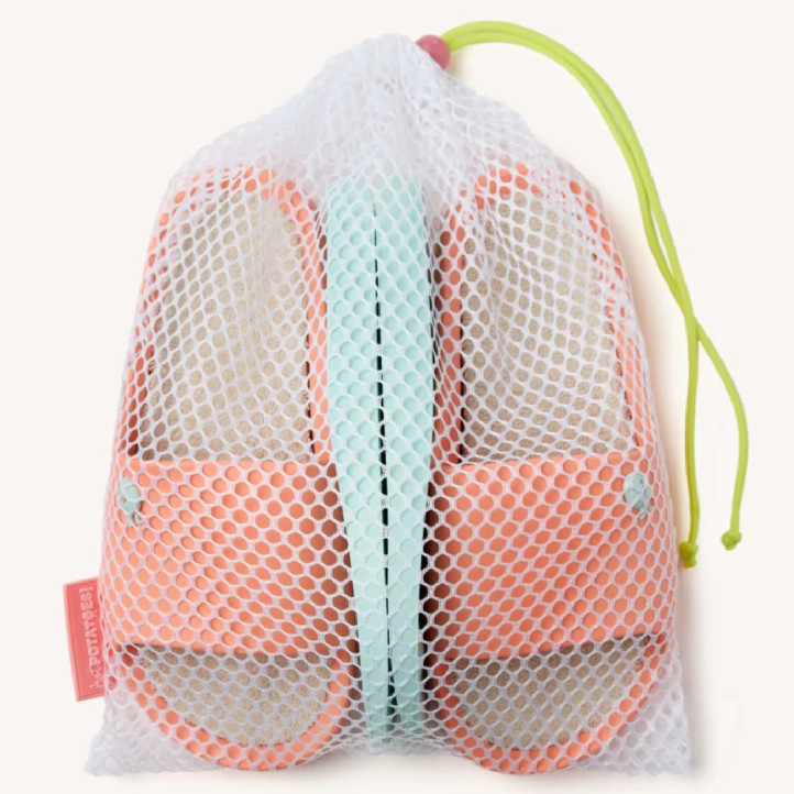 Chanclas Hot Potatoes coral con plantilla intercambiable gill shovel - Querol online