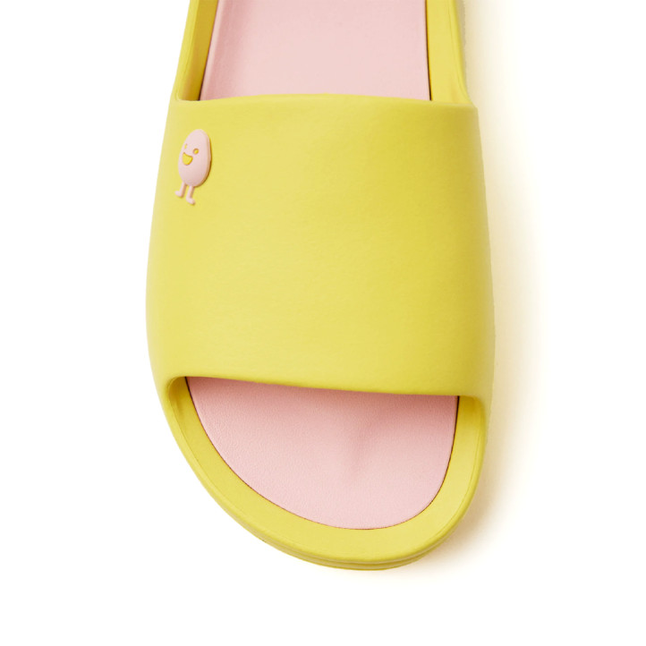 Chanclas Hot Potatoes verde neon con plantilla intercambiable gill shovel - Querol online