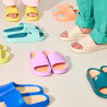 Chanclas Hot Potatoes verde neon con plantilla intercambiable gill shovel