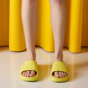 Chanclas Hot Potatoes verde neon con plantilla intercambiable gill shovel