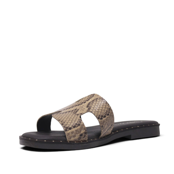 Sandàlies planes Redlove misaki animal print de tall geomètric - Querol online