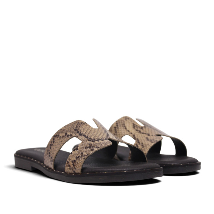 Sandàlies planes Redlove misaki animal print de tall geomètric - Querol online