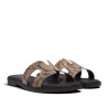 Sandàlies planes Redlove misaki animal print de tall geomètric
