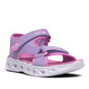 sandalias Skechers heart lights rosas y lilas con luces
