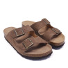 Sandàlies Owel split moka amb doble sivella tipus bio
