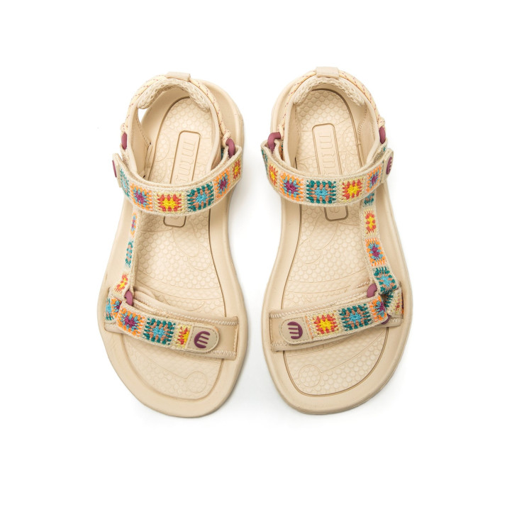 SANDALIAS DE MUJER MUSTANG FREE-SOLANA BEIGE 85517 62875 - Querol online