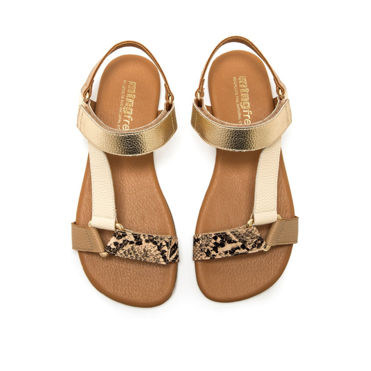 SANDALIAS DE MUJER MUSTANG FREE-CLEO ORO 56256 62863 - Querol online