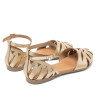 SANDALIA PLANA PIEL ALICE ORO PORRONET