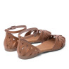 SANDALIA PLANA PIEL ALICE TAUPE PORRONET