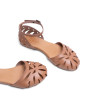 SANDALIA PLANA PIEL ALICE TAUPE PORRONET