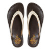SANDALIA DE DEDO PIEL AMBER ORO PORRONET