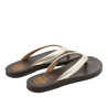 SANDALIA DE DEDO PIEL AMBER ORO PORRONET